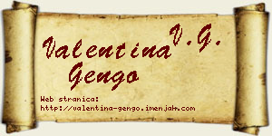 Valentina Gengo vizit kartica